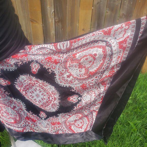 AGB Handkerchief halter-top Dress SZ 20 Plus size Made in USA Vintage - Picture 5 of 11